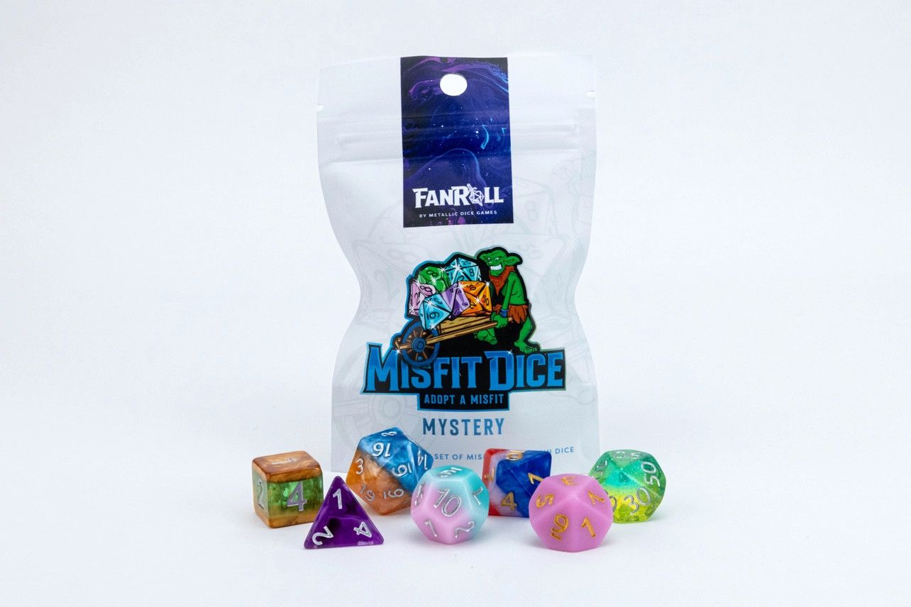 MYSTERY DICE SET 7 ADOPT A MISFIT