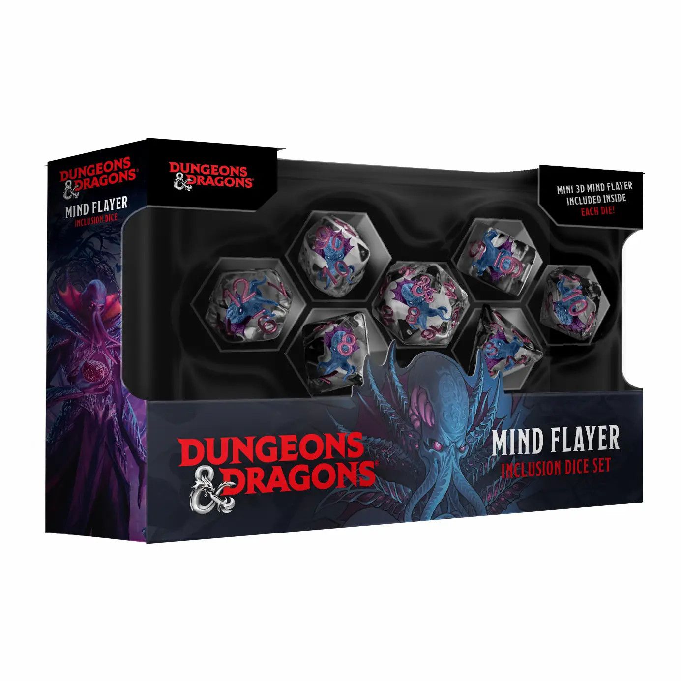 fr DICE SET 7 RESIN D&amp;D MIND FLAYER