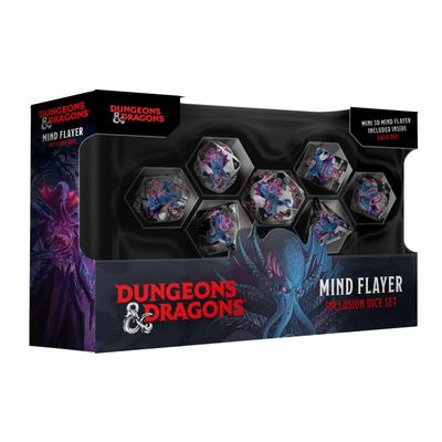 fr DICE SET 7 RESIN D&amp;D MIND FLAYER