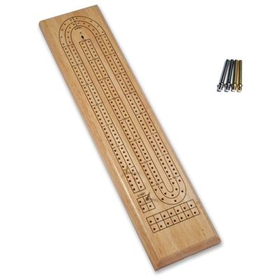 CRIBBAGE 2-TRACK SOLID WOOD