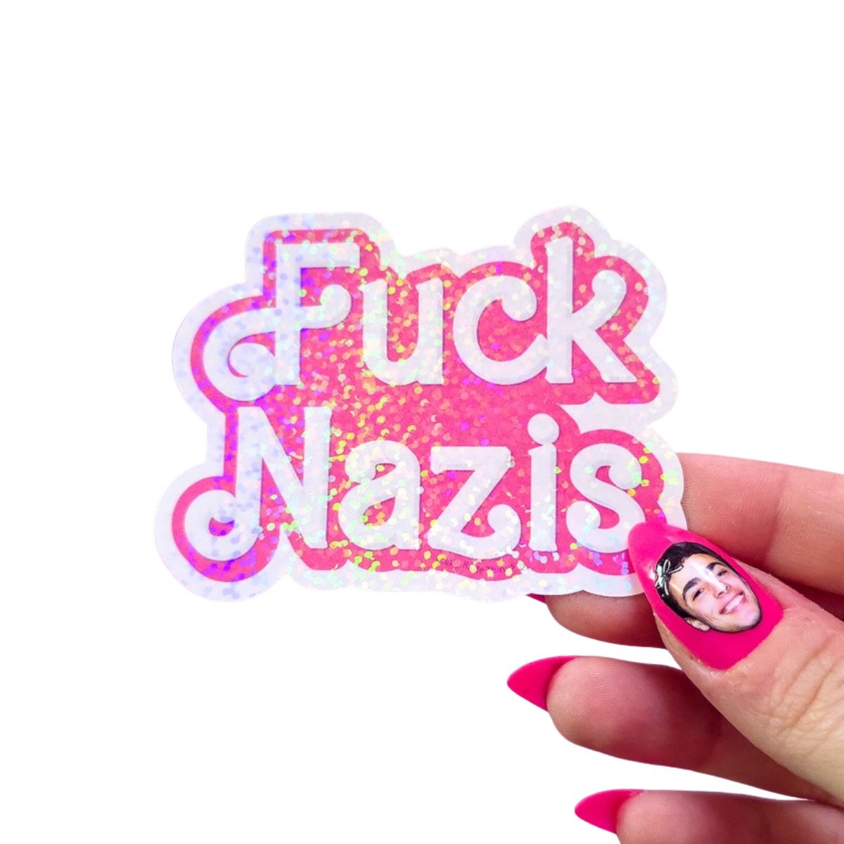 STICKER - F*CK N*ZIS Barbie-Style 3"