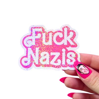 STICKER - F*CK N*ZIS Barbie-Style 3"