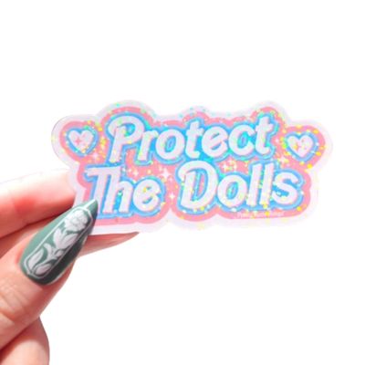 STICKER - PROTECT THE DOLLS 3.6"