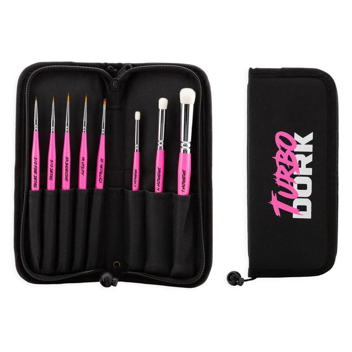 BRUSH SET - (8) Fauxlinsky w/ Stand Case