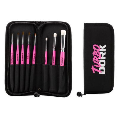 BRUSH SET - (8) Fauxlinsky w/ Stand Case