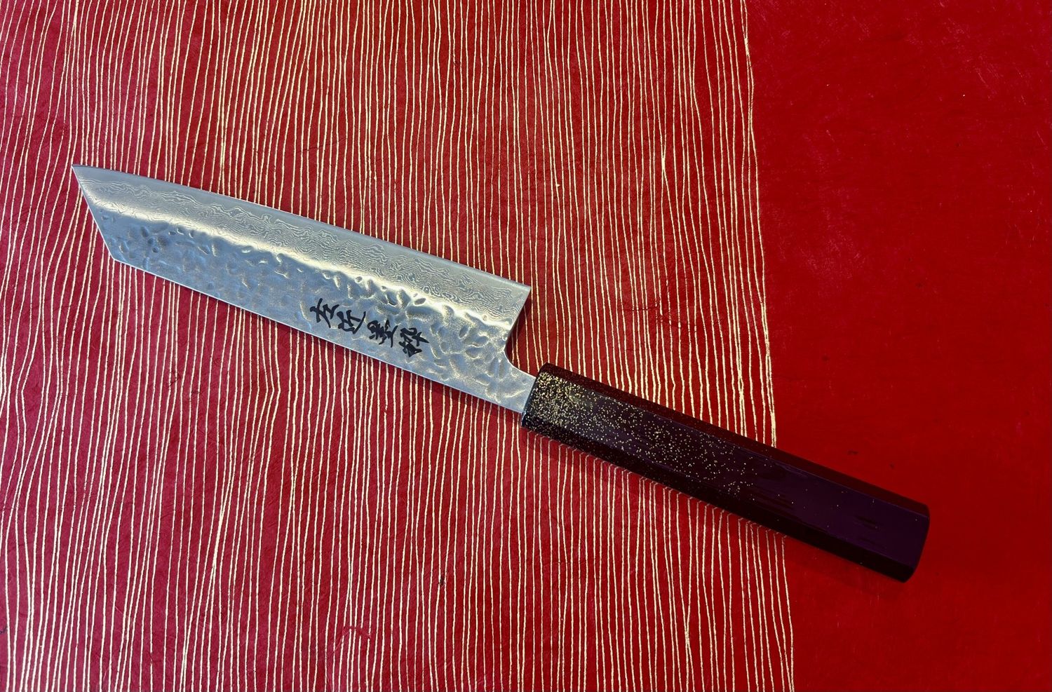 Bokusui Mat Bunka 170mm Black Lacquered Handle with Gold
