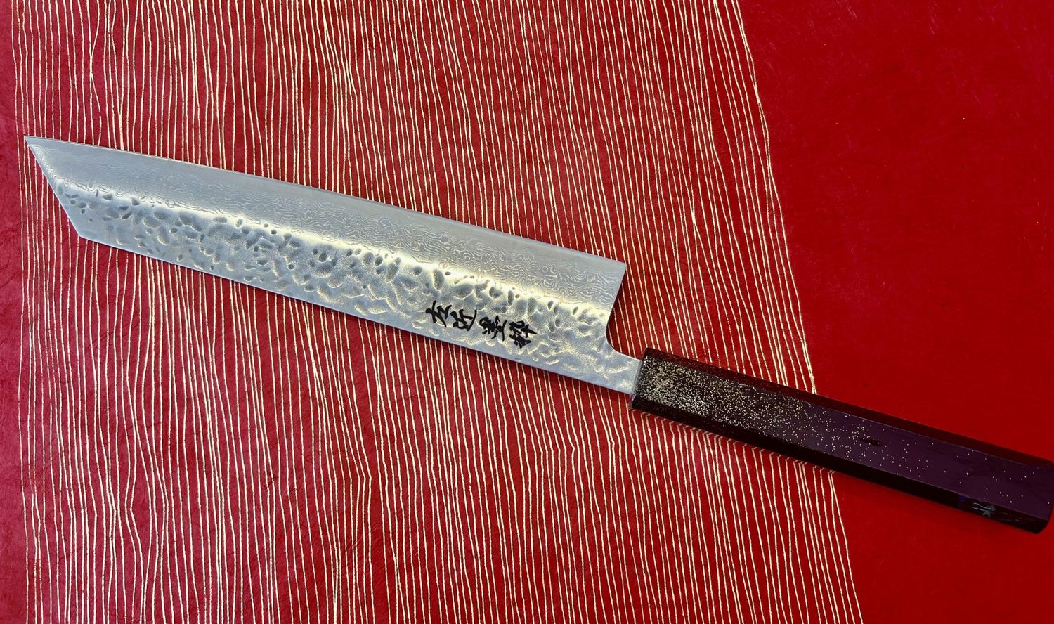 Bokusui Mat Kiritske 240mm Black Lacquered Handle with Gold