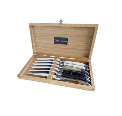 GC Laguiole Prestige Stk Set 6 Assorted Horns