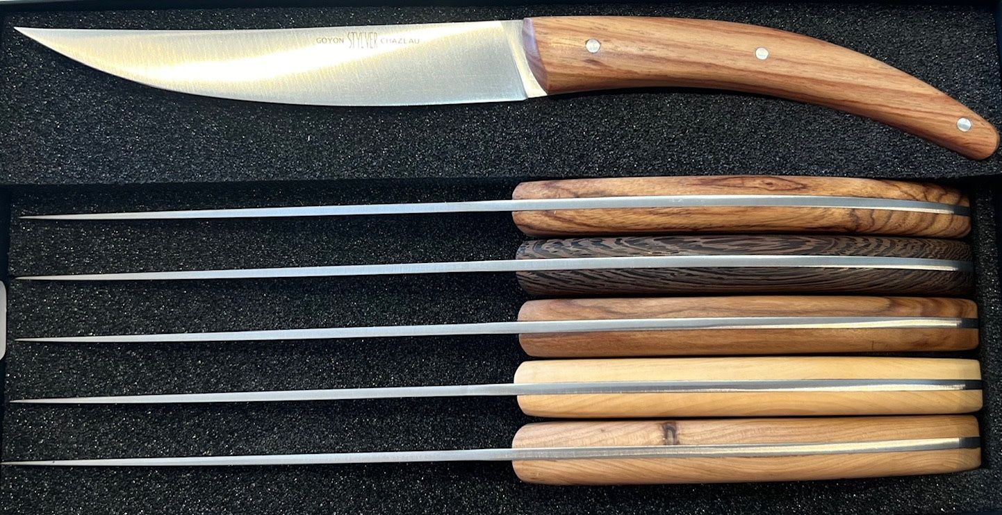GC Stk Knife Set Plein Manche 6 Assorted Wood