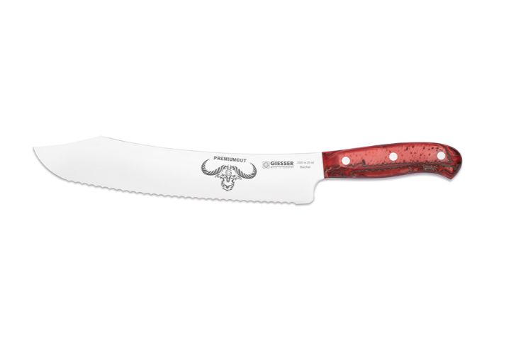 Giesser Premium Serrated Carving Red 250mm