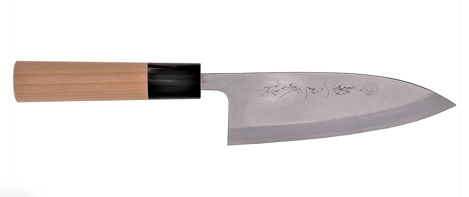 Kasumitogi Deba 18cm with Saya White #3