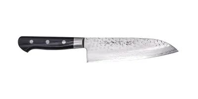 Santoku Warikomi Gold Damascus Tsuchime 17 layer 18cm VG10 Core