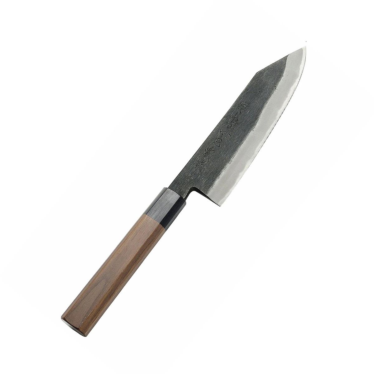 Santoku Kurouchi Carbon K tip Clad 3 Layer 18cm White #2 Core