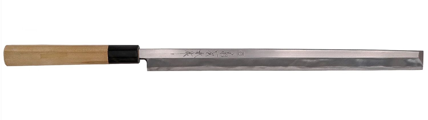 Takohiki Kasumi Damascus Blue Steel 27cm w/saya