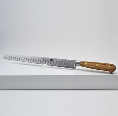 Sabatier Olivewood Ham Knife Inox Scalloped