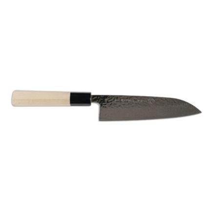 Santoku 67 Layer Damascus Tsuchime 165cm AUS10 Core