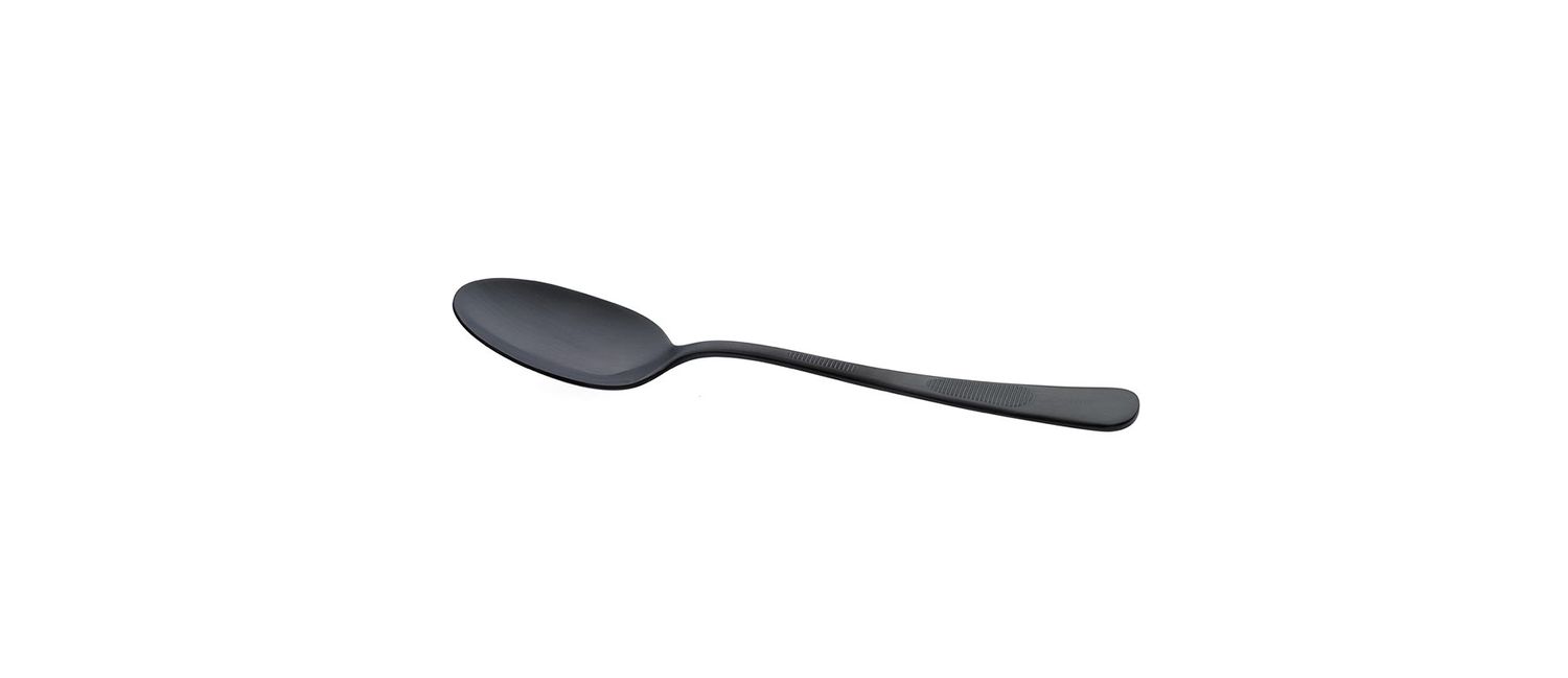 Plating Spoon Solid 7 7/8&quot; Black