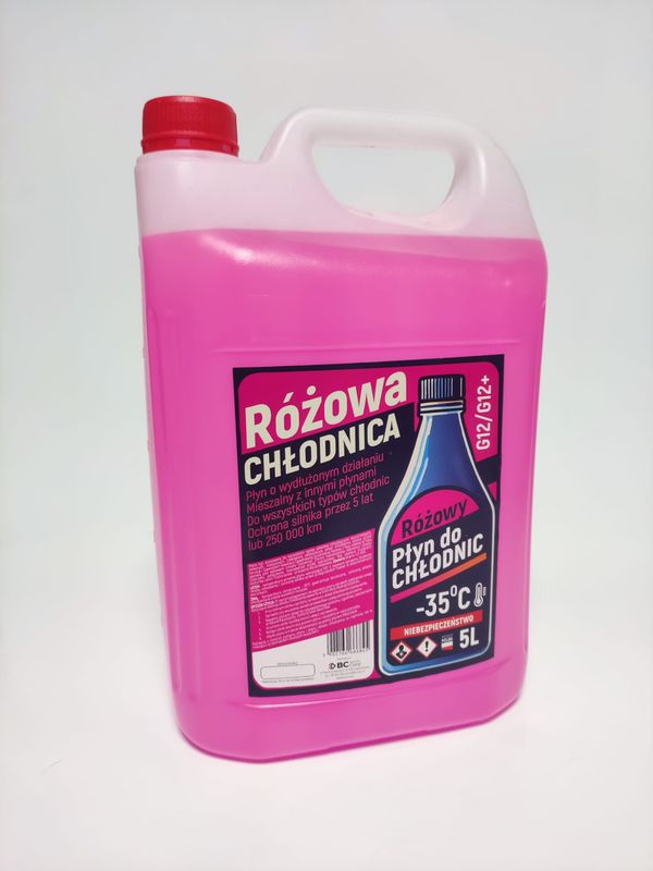 Chłodnic Różowy -35°C G12/G12+ (5L) 🚗❄️