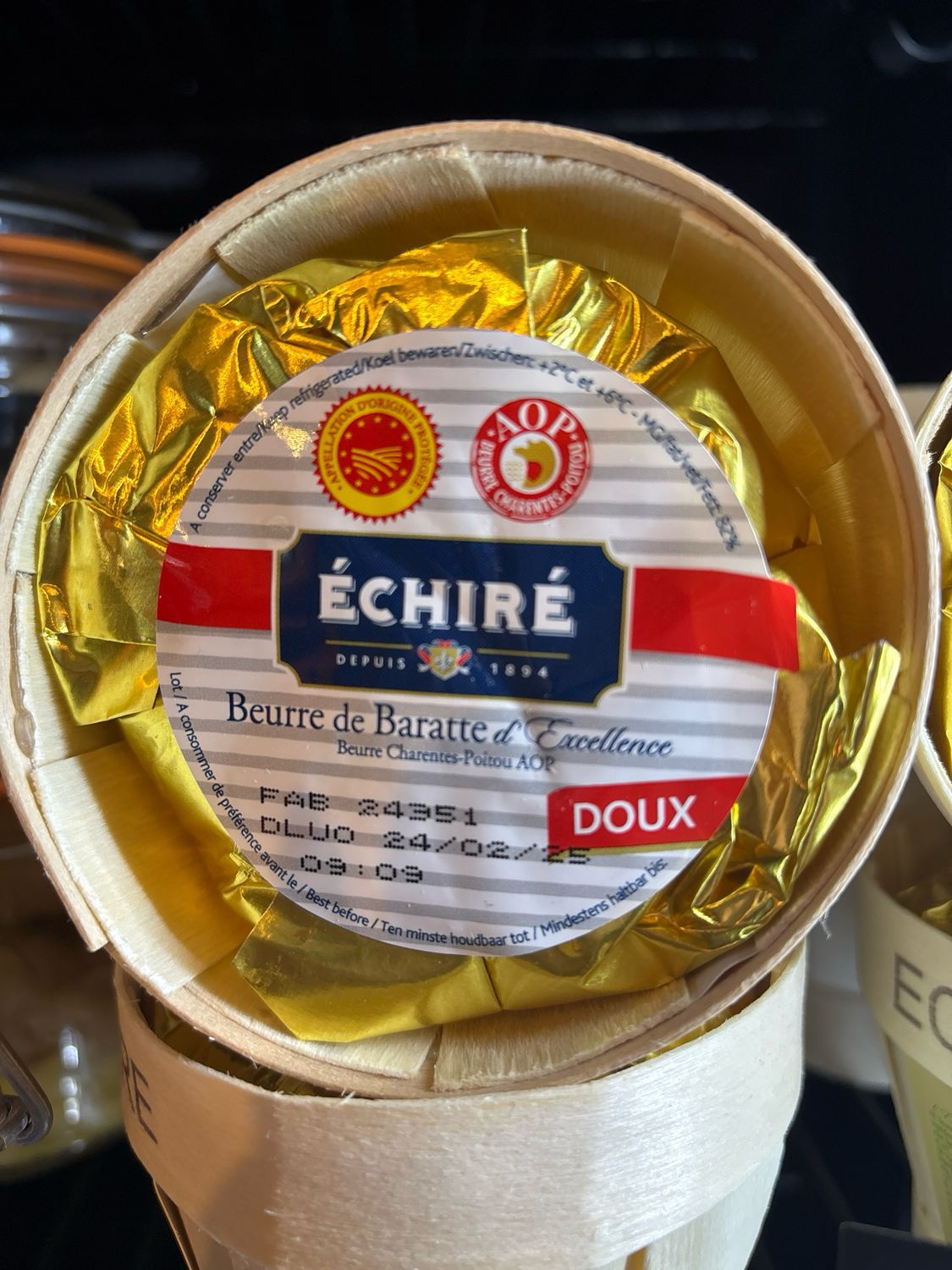 BEURRE DOUX ECHIRE