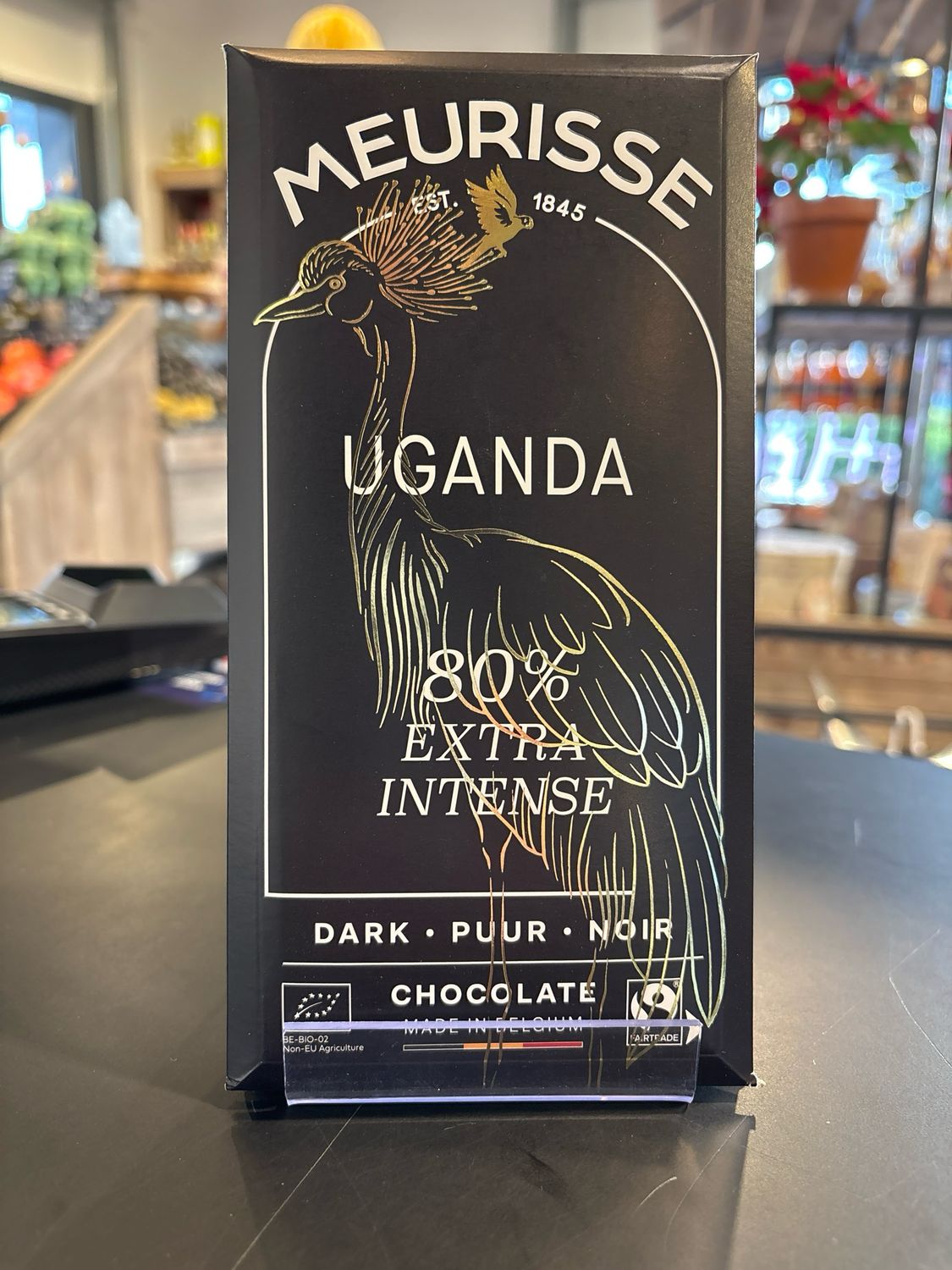 Chocolat noir Uganda 80% extra intense Meurisse