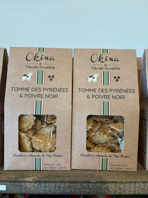 Biscuits tomme des Pyrénées &amp; poivre noir
