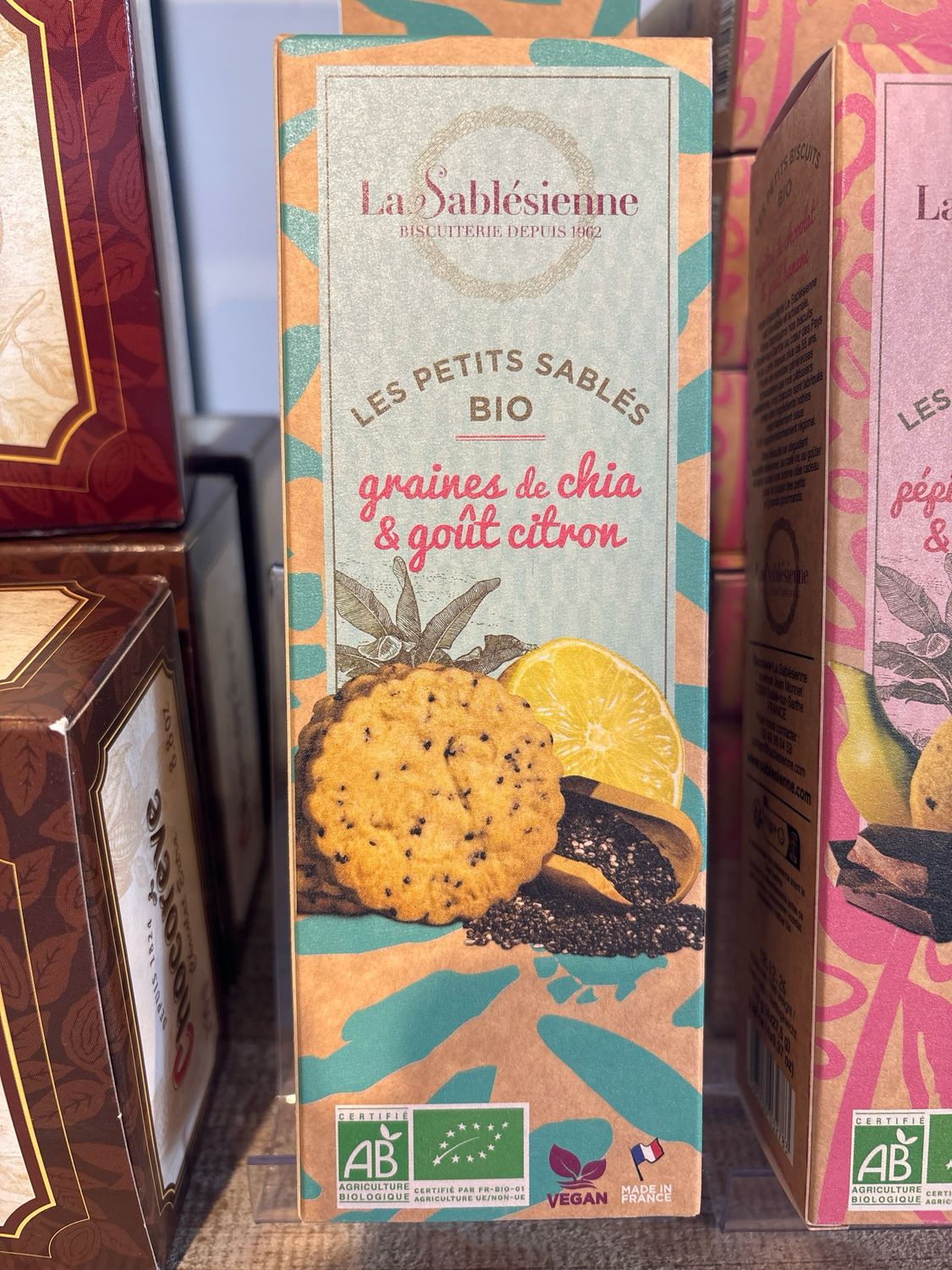 Les petits sablés graines de chia et citron