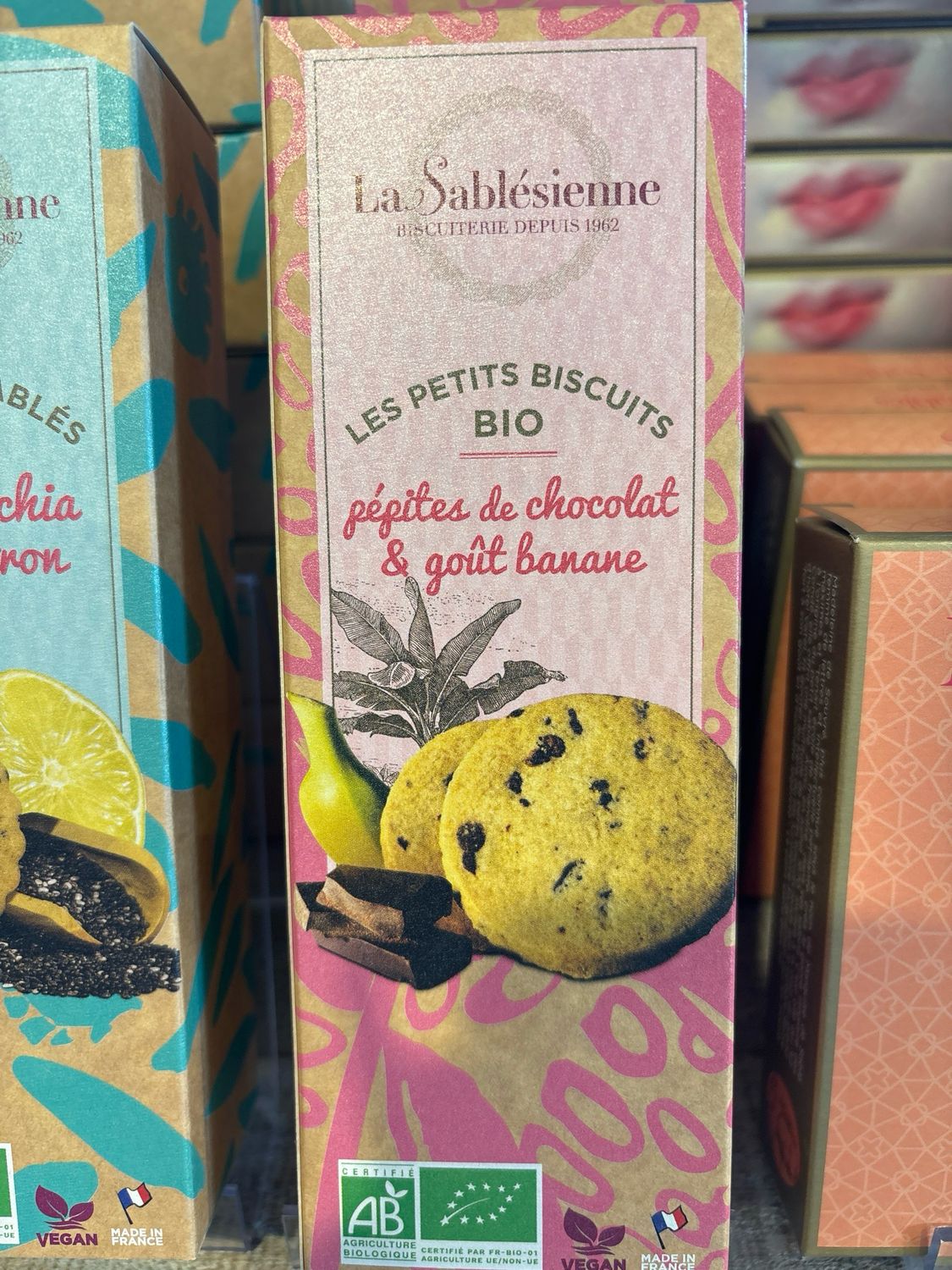 Les petits sablés pépites de chocolat et bananes