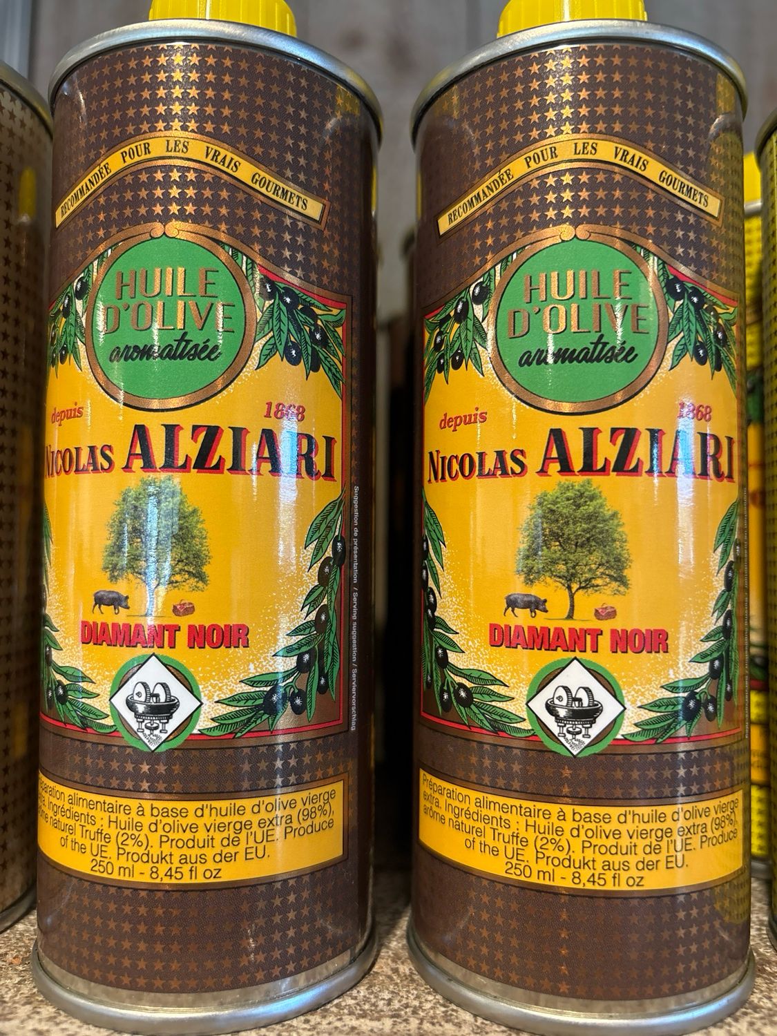 Huile d’olive ALZIARI aromatisée à la truffe