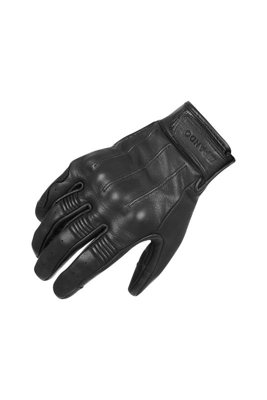 IVY BLACK – Leder Sommer Motorradhandschuhe