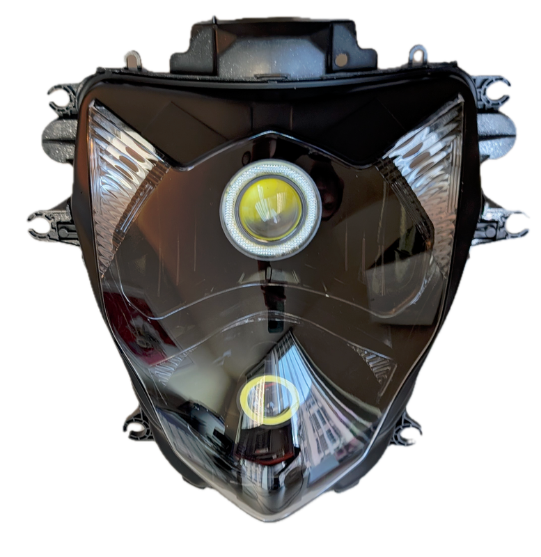 2011+ Suzuki GSX-R 600/750 Dual DRL Gloss Black Headlamp