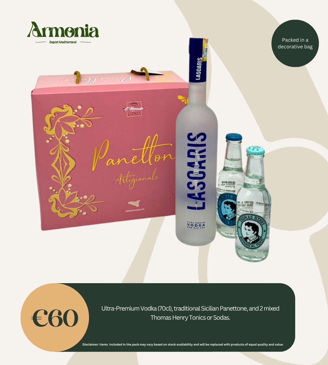 Vodka &amp; Panettone Celebration Pack
