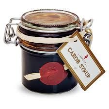 Carob Syrup in Glass Jar