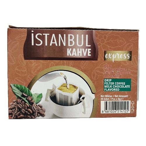 ÍSTANBUL DRIP FILTER COFFEE  8 g With MilkChocolate