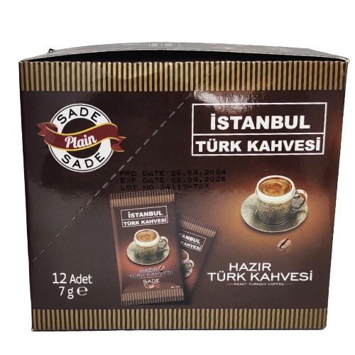 ISTANBUL TURKISH COFFE WITHOUT SUGAR 7G STICK