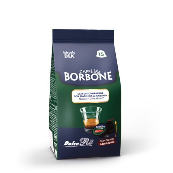 Caffe Borbone Miscela Dek Dolce Gusto Compatible 15pcs