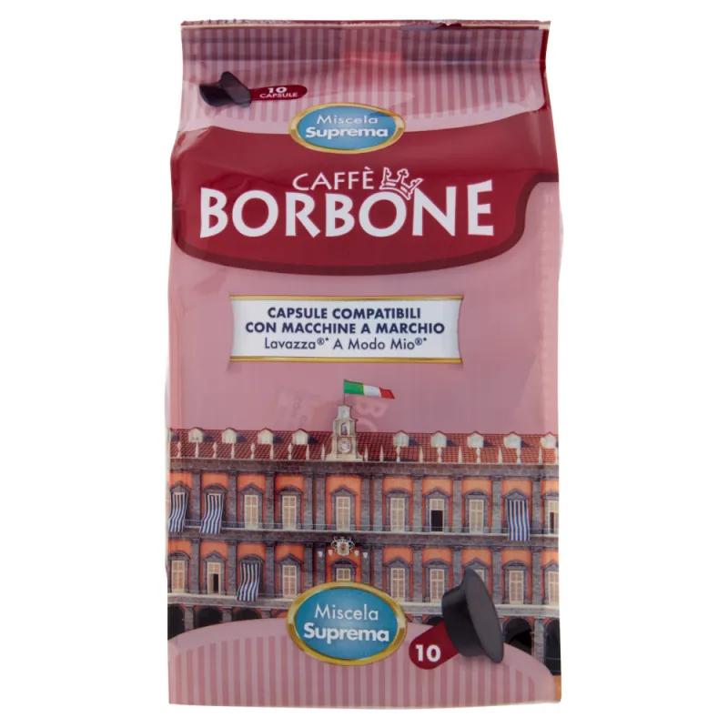 Caffe Borbone Miscela Suprema Compatible Lavazza Modo Mio 10pcs