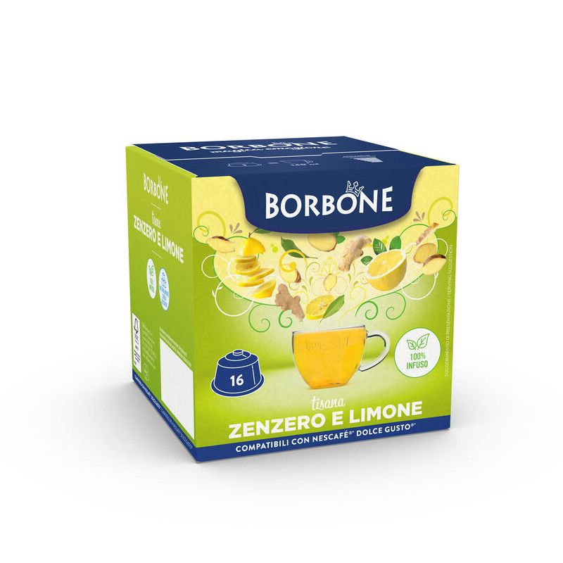 Caffe Borbone Tisana Zenzero Dolce Gusto Compatible 16pcs