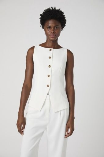 HARRIE SUITING WAISTCOAT TOP