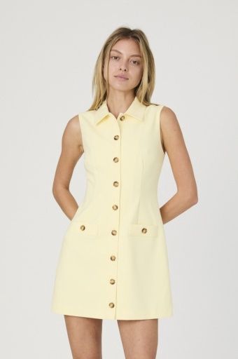 AZRA TWILL BUTTON DRESS
