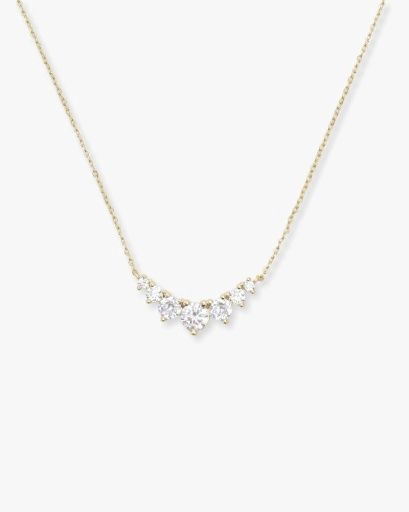 Not Your Basic Multi Stone Pendant Necklace, Size: O/S, Colour: GOLD