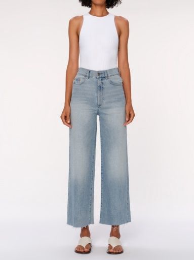 hepburn wide leg: high rise ankle, Colour: freshwater (vintage), Size: 29