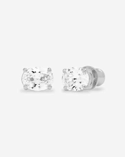 Hello Gorgeous 8mm Studs Silver