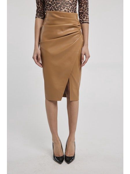 GINA VEGAN LEATHER SKIRT