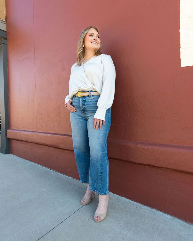 Ines Drape Front Top