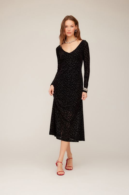 Julia Velvet Burnout Dress