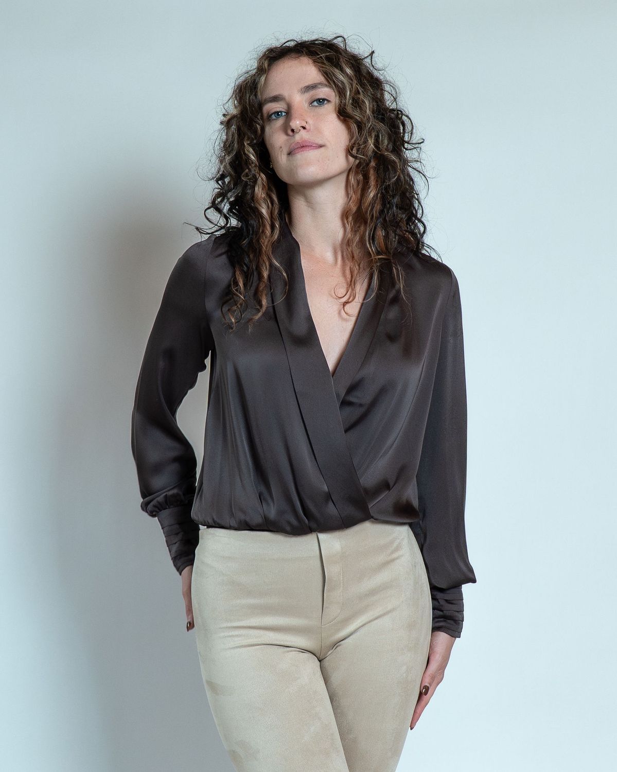 The Better Off Bodysuit, Color: COFFEE, Size: XS