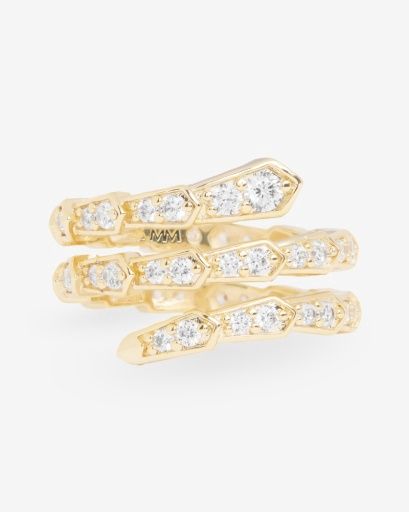 PAVÉ SERPENT RING, Size: 6