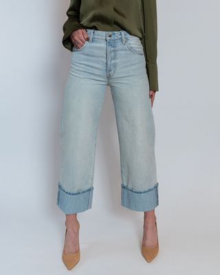Ryder High Rise Cuffed Straight Jeans
