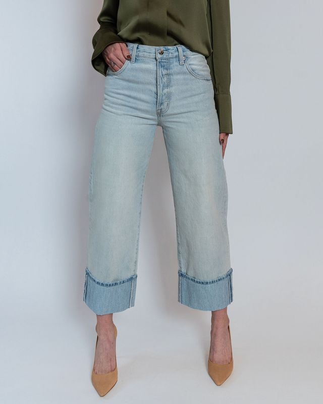 Ryder High Rise Cuffed Straight Jeans