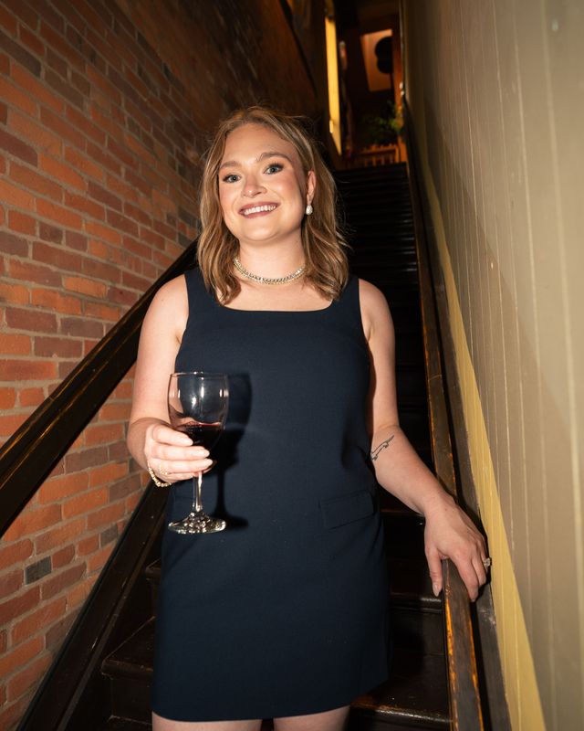 Whisper Square Neck Shift Mini Dress